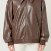 ENDLESS ROSE Jackets & Coats | Tops*- Oversized Faux Leather Jacket