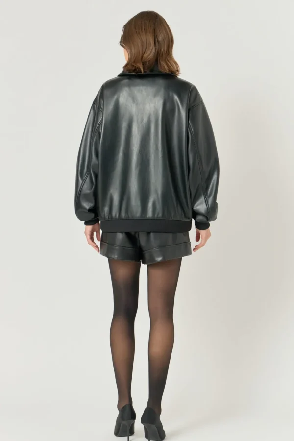 ENDLESS ROSE Jackets & Coats | Tops*- Oversized Faux Leather Jacket