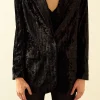 ENDLESS ROSE Blazers | Tops*- Oversized Velvet Blazer
