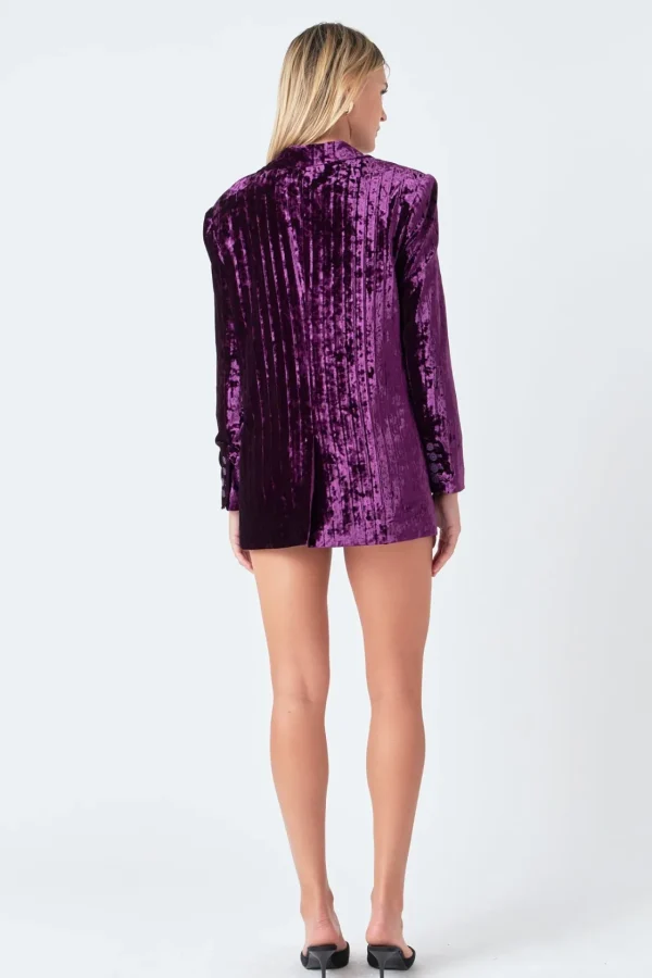 ENDLESS ROSE Blazers | Tops*- Oversized Velvet Blazer