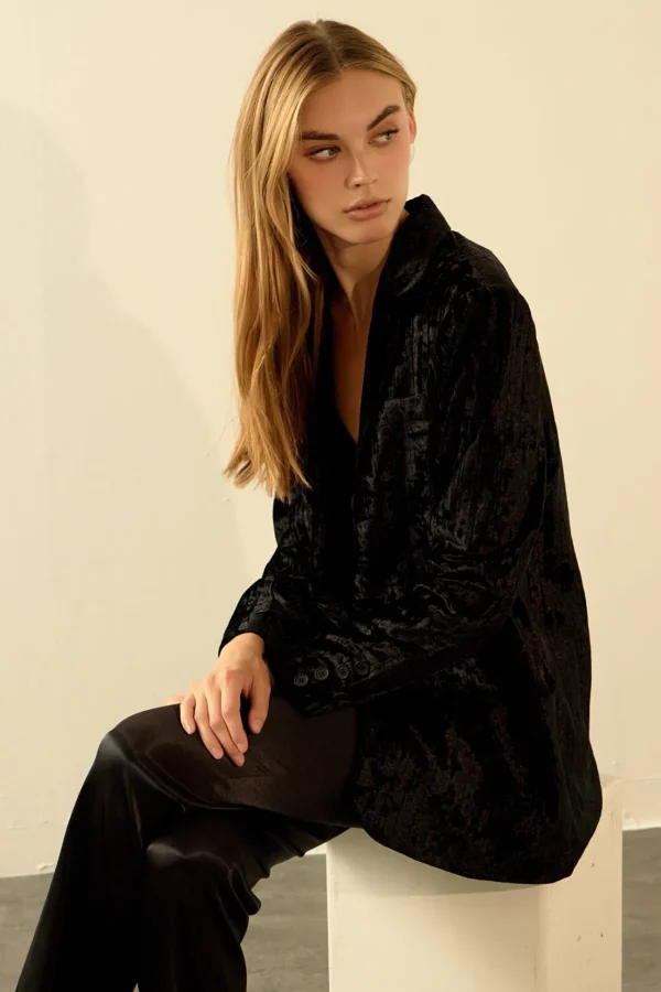 ENDLESS ROSE Blazers | Tops*- Oversized Velvet Blazer