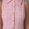 ENDLESS ROSE Tweed Dresses | Tops*- Paige Tweed Collared Mini Dress PINK
