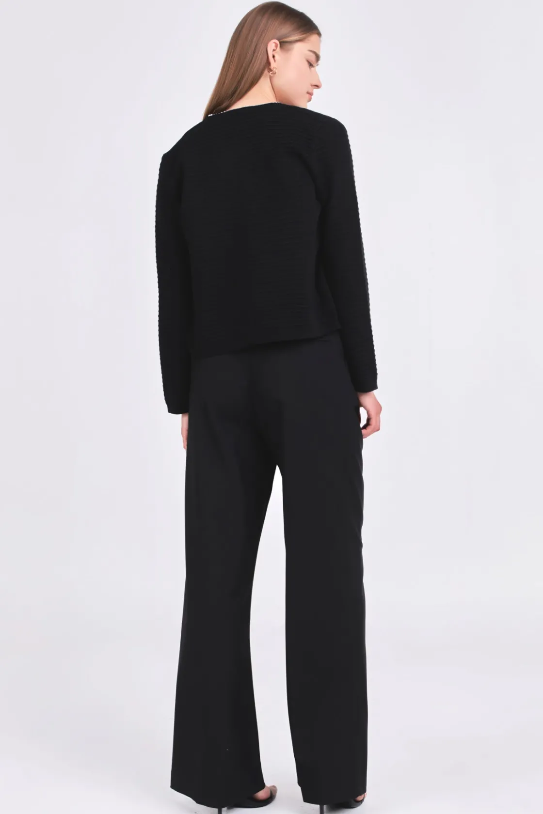 endless_rose__pearl_trim__13-1.webp ENDLESS ROSE Matching Sets | Jackets & Coats*- Pearl Trim Knit Cardigan