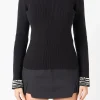 ENDLESS ROSE Sweaters & Knits | Tops*- Pearl Trimmed Sweater BLACK