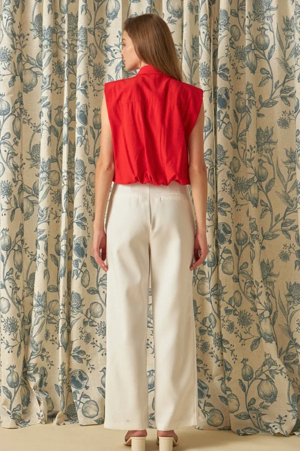 ENDLESS ROSE Shirts & Blouses | Tops*- Pintuck Details Sleeveless Blouse