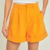 ENDLESS ROSE Matching Sets | Shorts & Skorts*- Pintucked Shorts CLEMENTINE