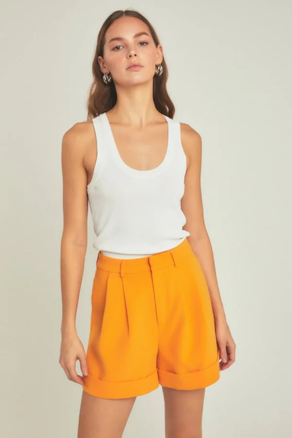 ENDLESS ROSE Matching Sets | Shorts & Skorts*- Pintucked Shorts CLEMENTINE