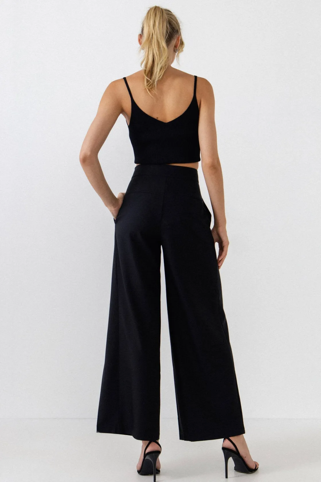 endless_rose__pleated_det_2-1.webp ENDLESS ROSE Pants*- Pleated Detail Wide Pants BLACK