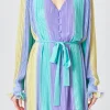 ENDLESS ROSE Tops*- Pleated Mini Dress MULTI