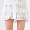 ENDLESS ROSE Skirts | Tops*- Pocket Lace Tiered Mini Skirt WHITE