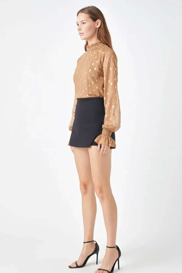 ENDLESS ROSE Shirts & Blouses | Tops*- Polka Dot Chiffon Blouse