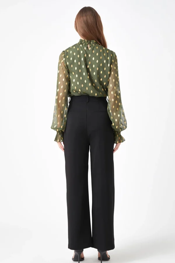 ENDLESS ROSE Shirts & Blouses | Tops*- Polka Dot Chiffon Blouse