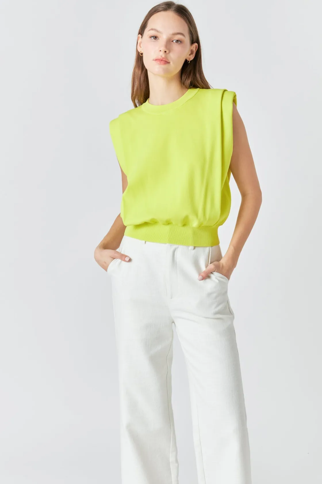 endless_rose__powder_shou_13.webp ENDLESS ROSE Tops*- Powder Shoulder Sleeveless Top