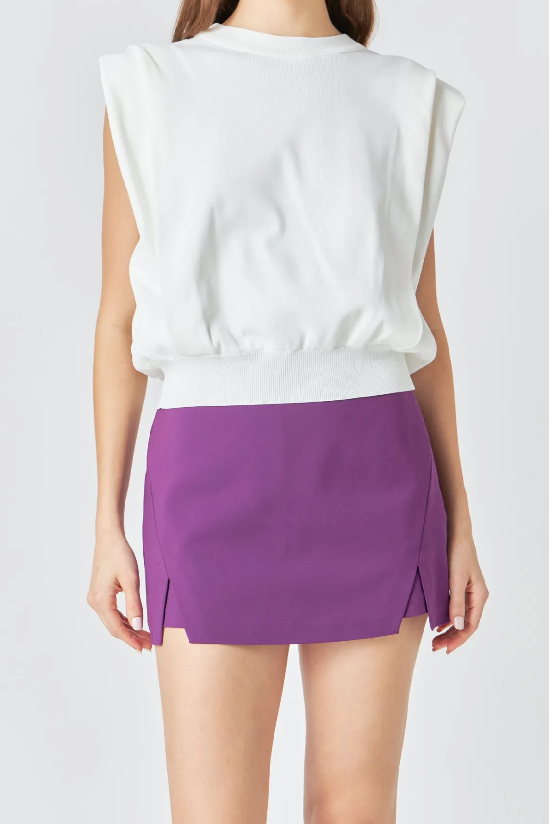 endless_rose__powder_shou_3.webp ENDLESS ROSE Tops*- Powder Shoulder Sleeveless Top