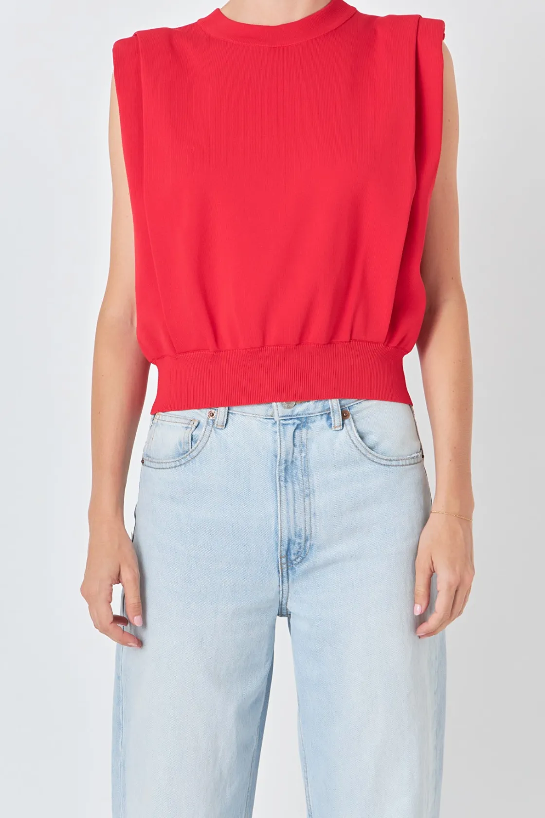 endless_rose__powder_shou_5.webp ENDLESS ROSE Tops*- Powder Shoulder Sleeveless Top