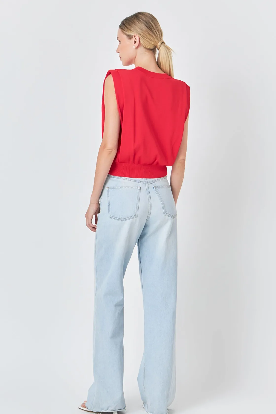 endless_rose__powder_shou_7.webp ENDLESS ROSE Tops*- Powder Shoulder Sleeveless Top