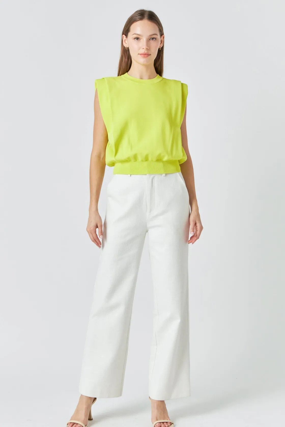 endless_rose__powder_shou_9.webp ENDLESS ROSE Tops*- Powder Shoulder Sleeveless Top