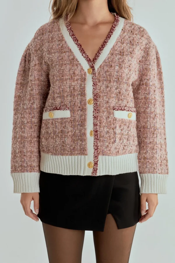 ENDLESS ROSE Sweaters & Knits | Tops*- Premium Boucle Cardigan