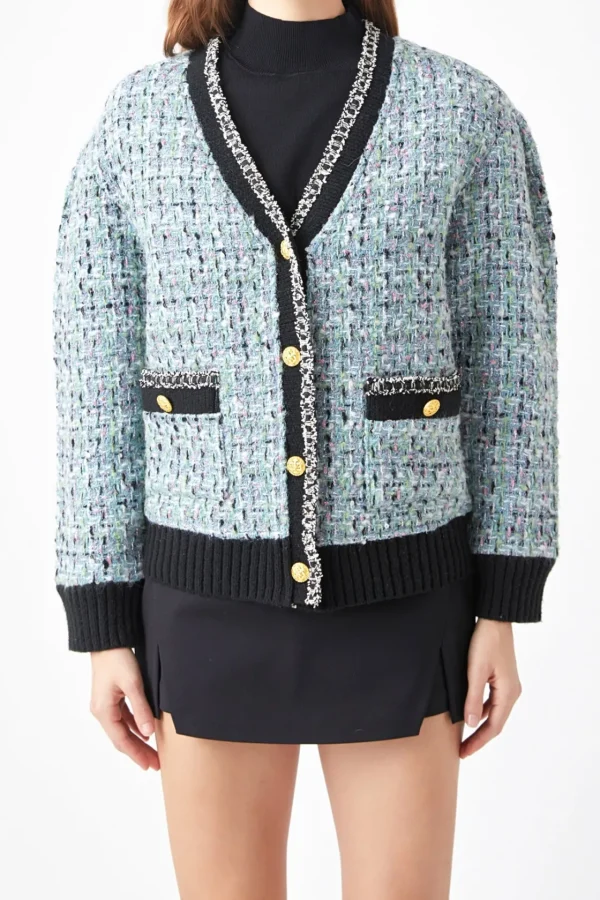 ENDLESS ROSE Sweaters & Knits | Tops*- Premium Boucle Cardigan