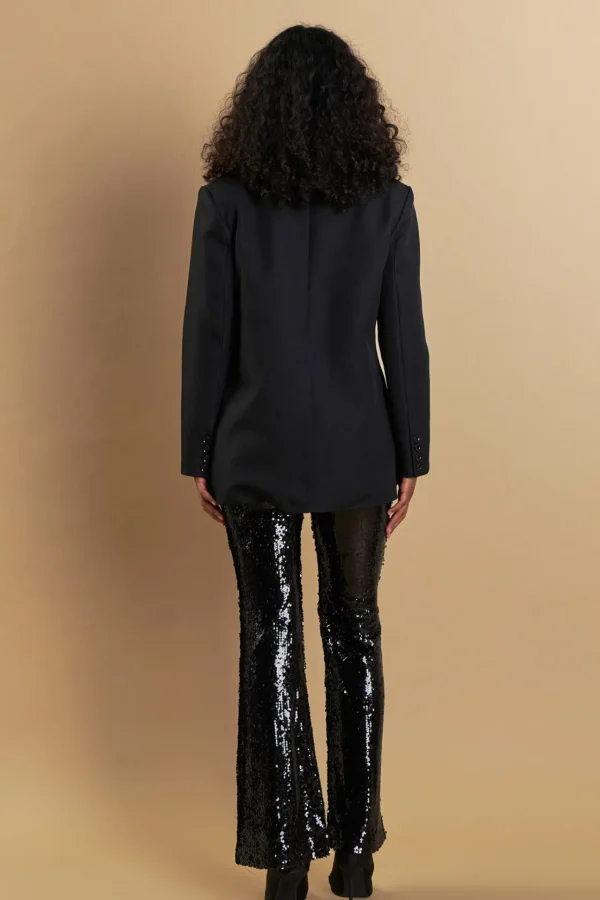ENDLESS ROSE Blazers | Tops*- Premium Corsage Blazer BLACK