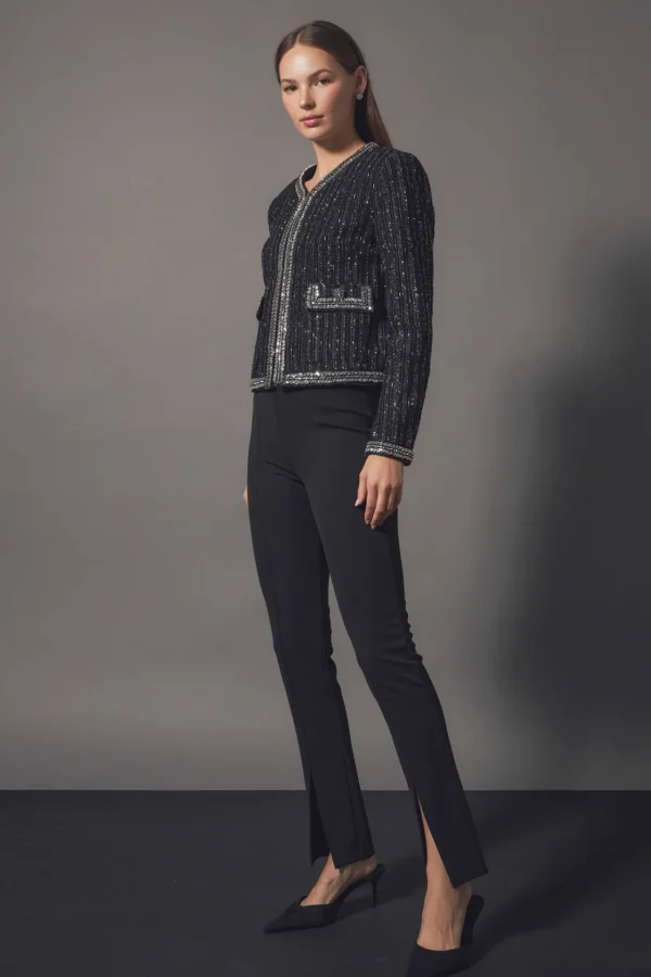 ENDLESS ROSE Jackets & Coats | Tops*- Premium Cropped Jacket BLACK