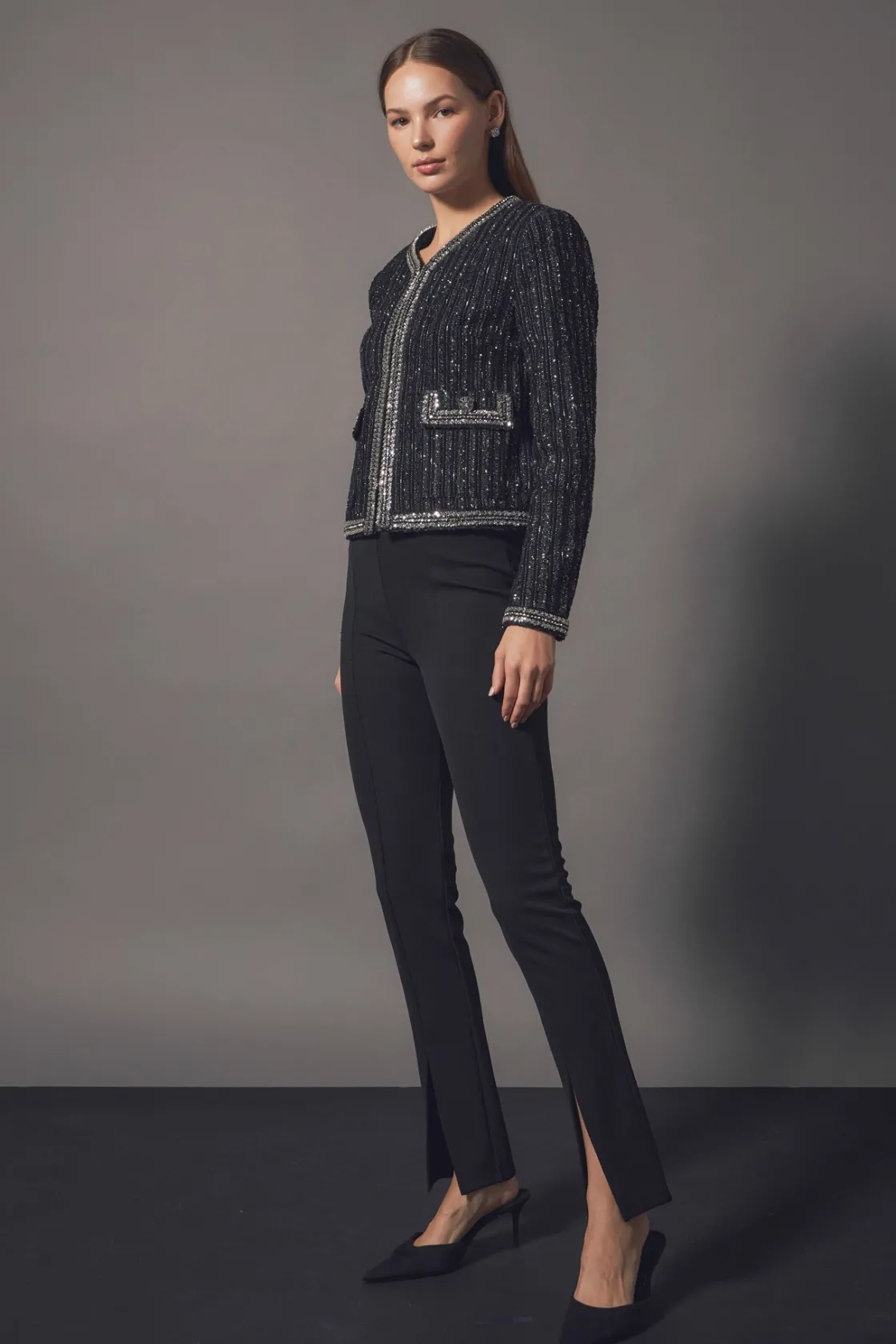 endless_rose__premium_cro_2-1.webp ENDLESS ROSE Jackets & Coats | Tops*- Premium Cropped Jacket BLACK