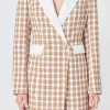 ENDLESS ROSE Blazers | Tops*- Premium Houndstooth Blazer Romper
