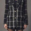 ENDLESS ROSE Blazers | Tops*- Premium Oversized Boucle Blazer BLACK
