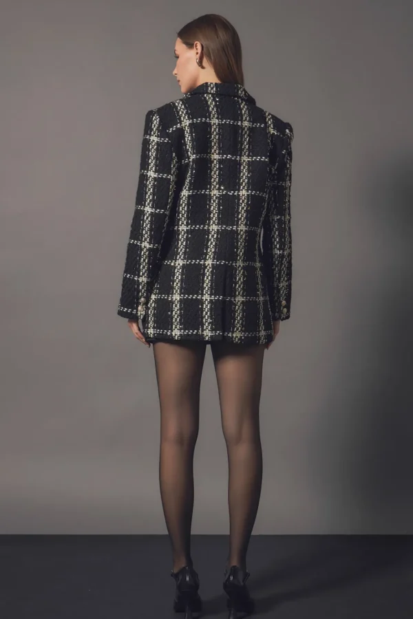 ENDLESS ROSE Blazers | Tops*- Premium Oversized Boucle Blazer BLACK
