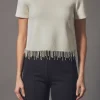 ENDLESS ROSE Sweaters & Knits | Tops*- Premium Pearl Trim Knit Top