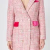 ENDLESS ROSE Tweed Dresses | Blazers*- Premium Tweed Blazer Dress PINK
