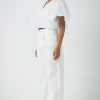 ENDLESS ROSE Tops*- Puff Sleeve Detail Top WHITE