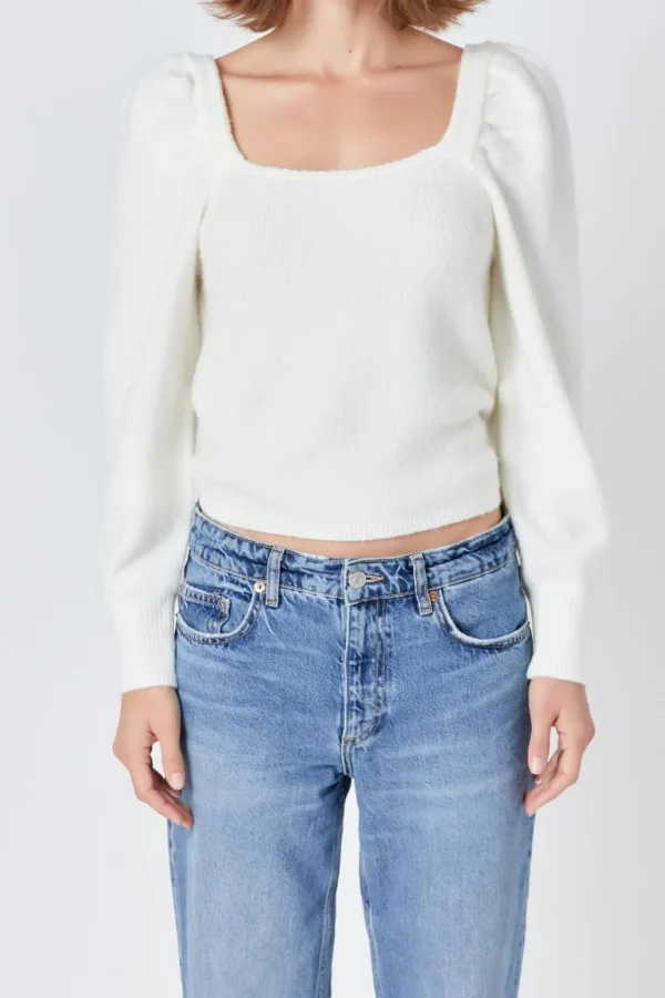 ENDLESS ROSE Sweaters & Knits | Tops*- Puff Sleeve Sweater