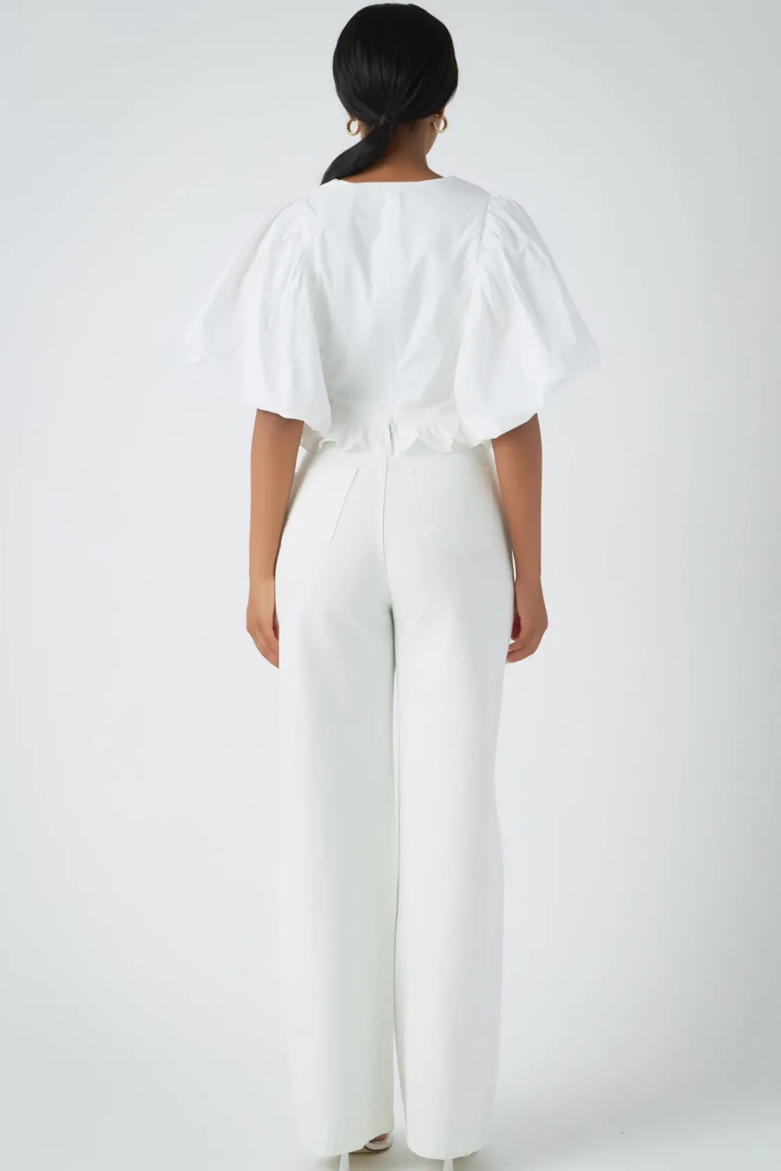 endless_rose__puff_sleeve_1-4.webp ENDLESS ROSE Tops*- Puff Sleeve Detail Top WHITE