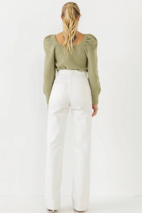 ENDLESS ROSE Sweaters & Knits | Tops*- Puff Sleeve Sweater