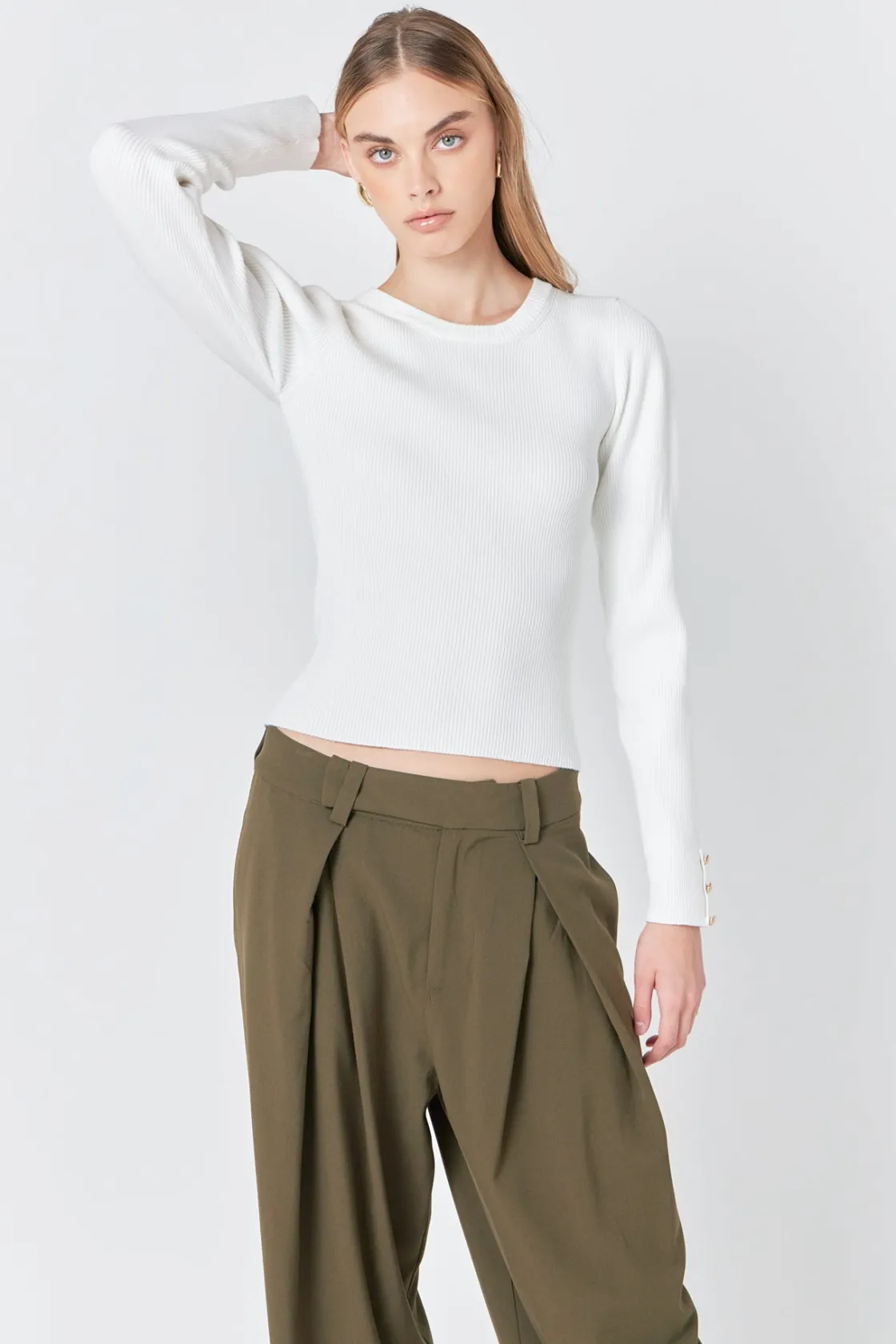 endless_rose__puff_sleeve_3-6.webp ENDLESS ROSE Sweaters & Knits | Tops*- Puff Sleeve Top