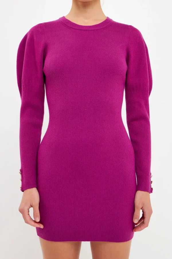 ENDLESS ROSE Sweaters & Knits | Tops*- Puff Sleeve Knit Dress