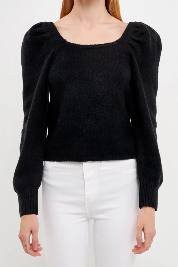 ENDLESS ROSE Sweaters & Knits | Tops*- Puff Sleeve Sweater