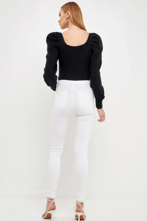ENDLESS ROSE Sweaters & Knits | Tops*- Puff Sleeve Sweater