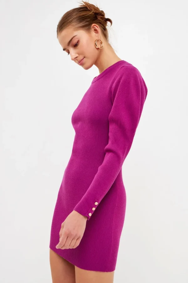 ENDLESS ROSE Sweaters & Knits | Tops*- Puff Sleeve Knit Dress