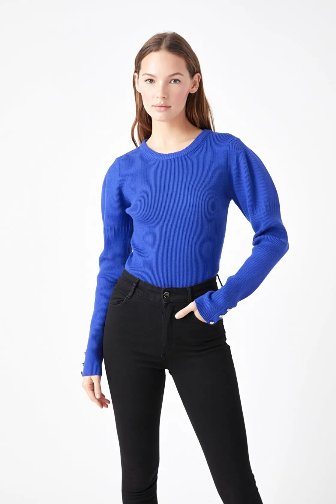 endless_rose__puff_sleeve_8-2.webp ENDLESS ROSE Sweaters & Knits | Tops*- Puff Sleeve Top