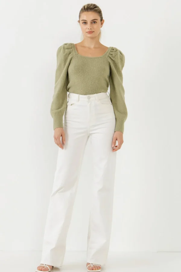 ENDLESS ROSE Sweaters & Knits | Tops*- Puff Sleeve Sweater