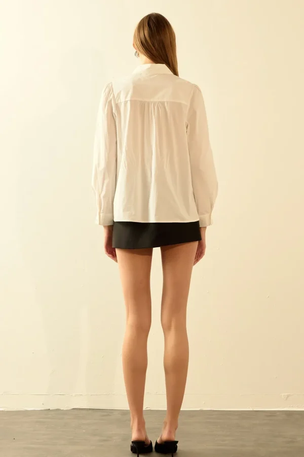 ENDLESS ROSE Shirts & Blouses*- Rhinestone Detailed Shirt OFFWHITE
