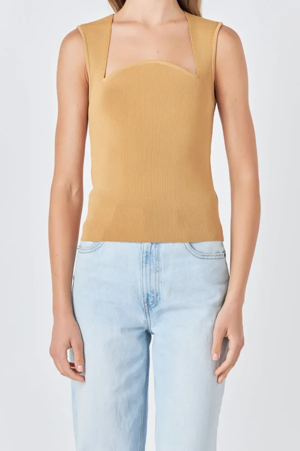 ENDLESS ROSE Sweaters & Knits | Tops*- Ribbed Knit Sleeveless Top