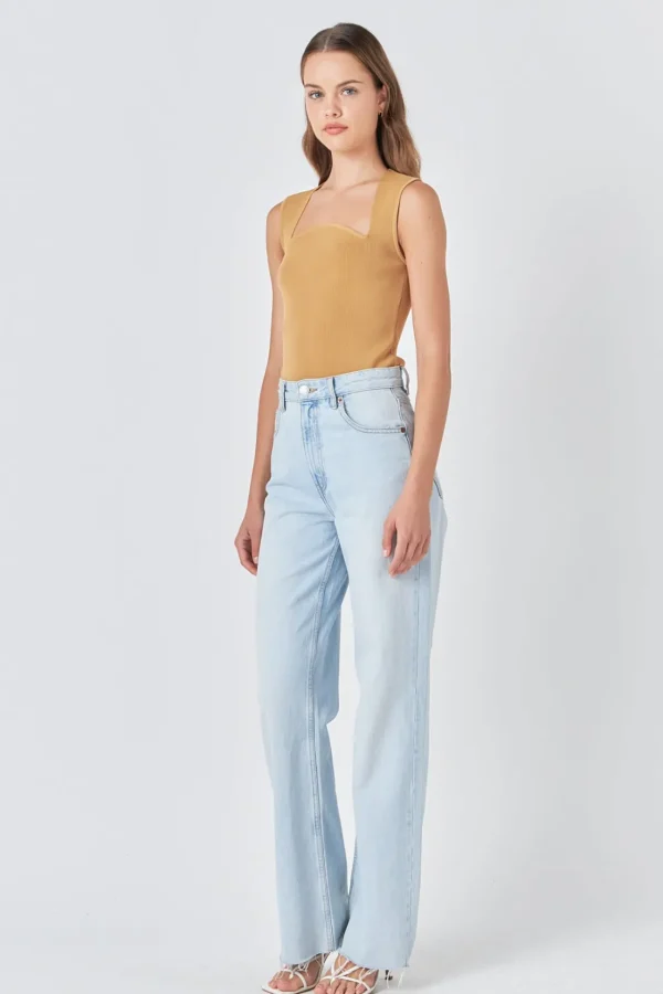 ENDLESS ROSE Sweaters & Knits | Tops*- Ribbed Knit Sleeveless Top