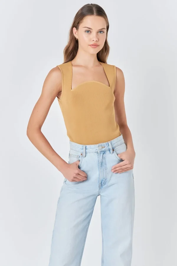 ENDLESS ROSE Sweaters & Knits | Tops*- Ribbed Knit Sleeveless Top