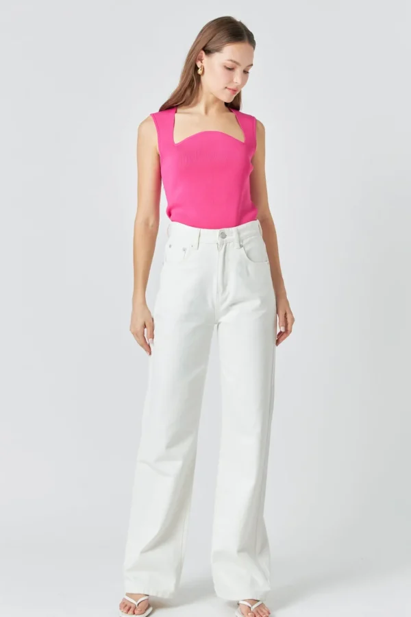 ENDLESS ROSE Sweaters & Knits | Tops*- Ribbed Knit Sleeveless Top