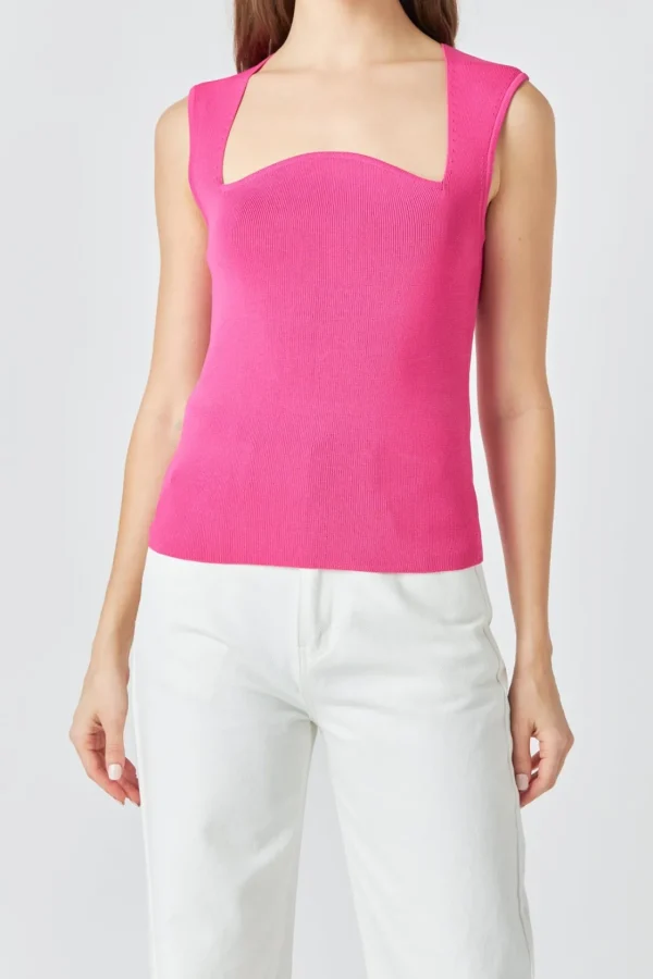 ENDLESS ROSE Sweaters & Knits | Tops*- Ribbed Knit Sleeveless Top
