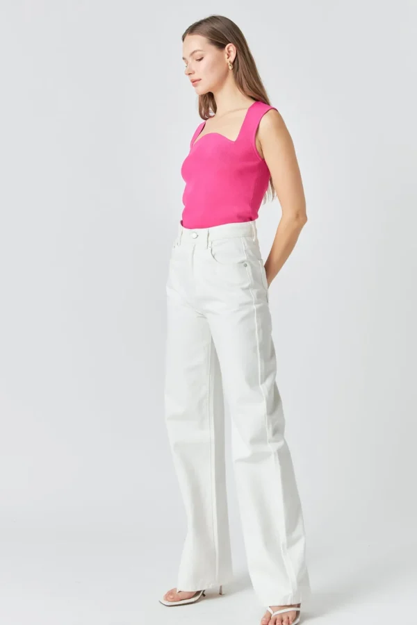 ENDLESS ROSE Sweaters & Knits | Tops*- Ribbed Knit Sleeveless Top