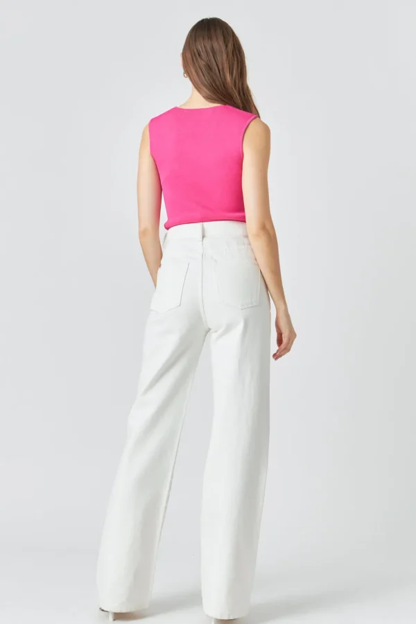 ENDLESS ROSE Sweaters & Knits | Tops*- Ribbed Knit Sleeveless Top